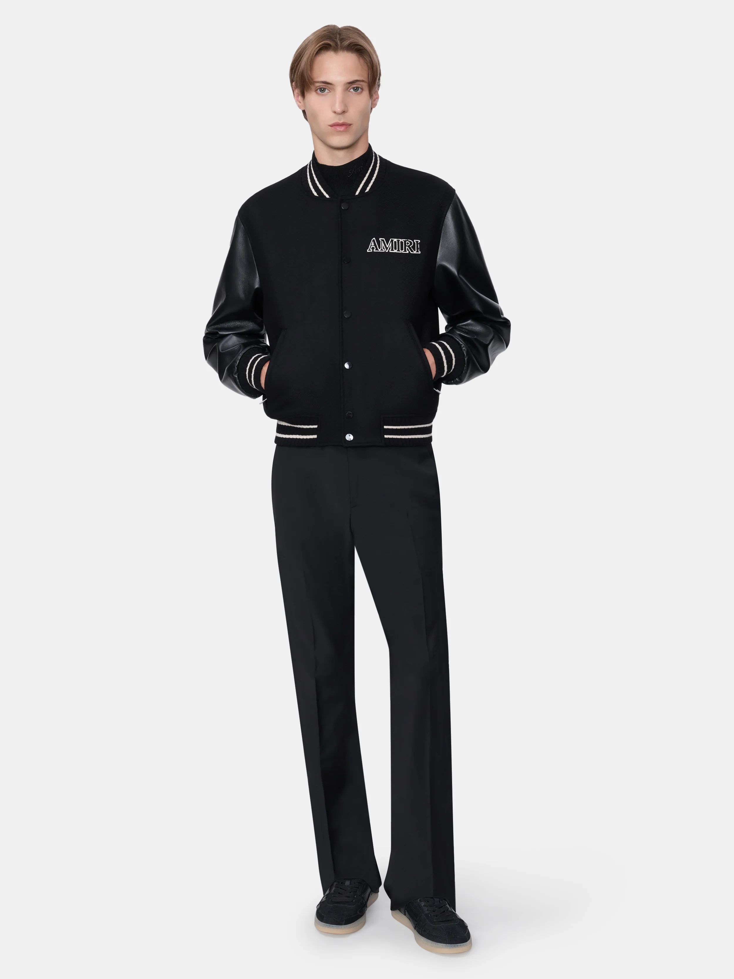 AMIRI VARSITY JACKET - BLACK