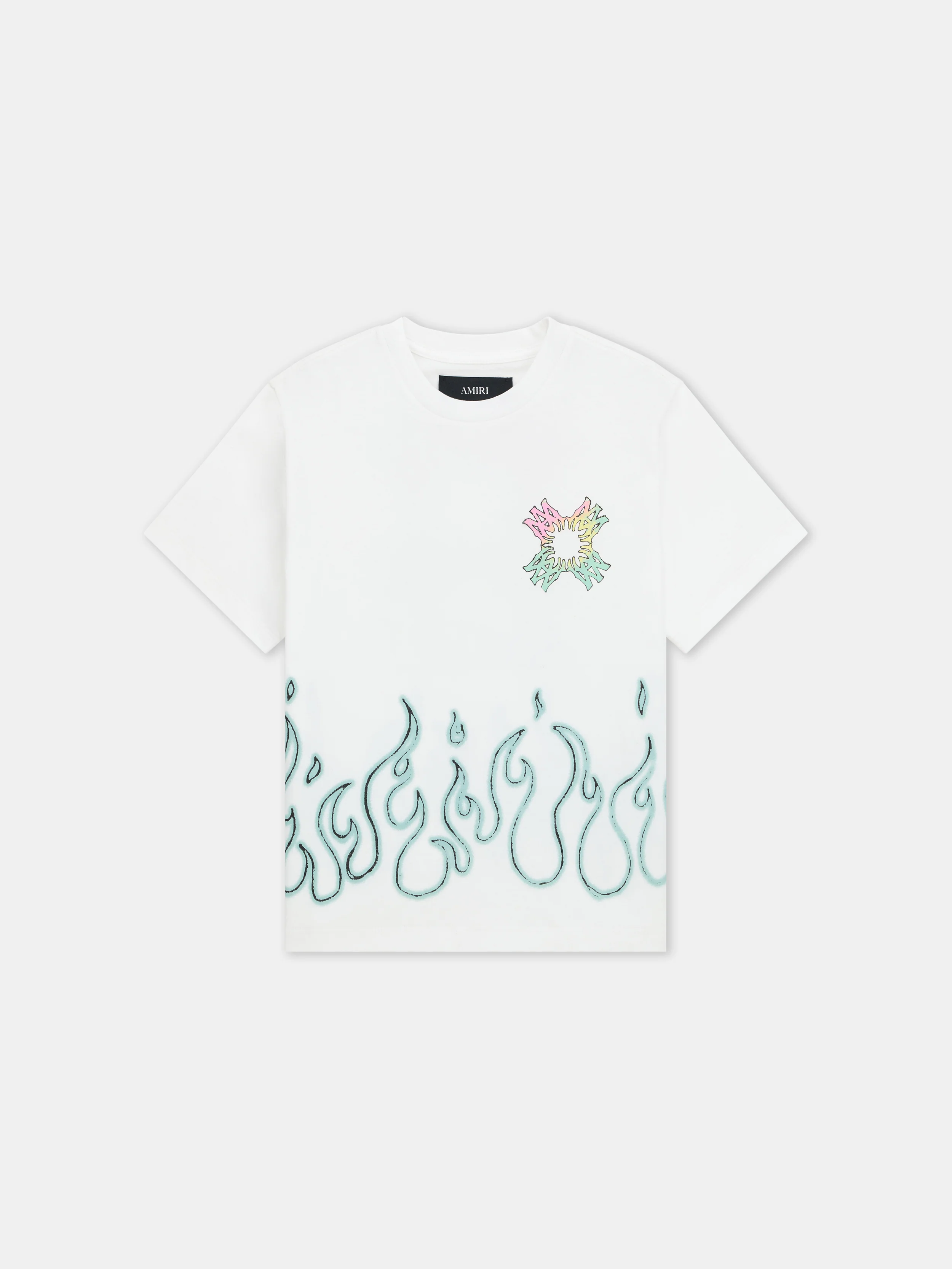 KIDS - KIDS' MA QUAD FLAMES OVERSIZED TEE - Ivory
