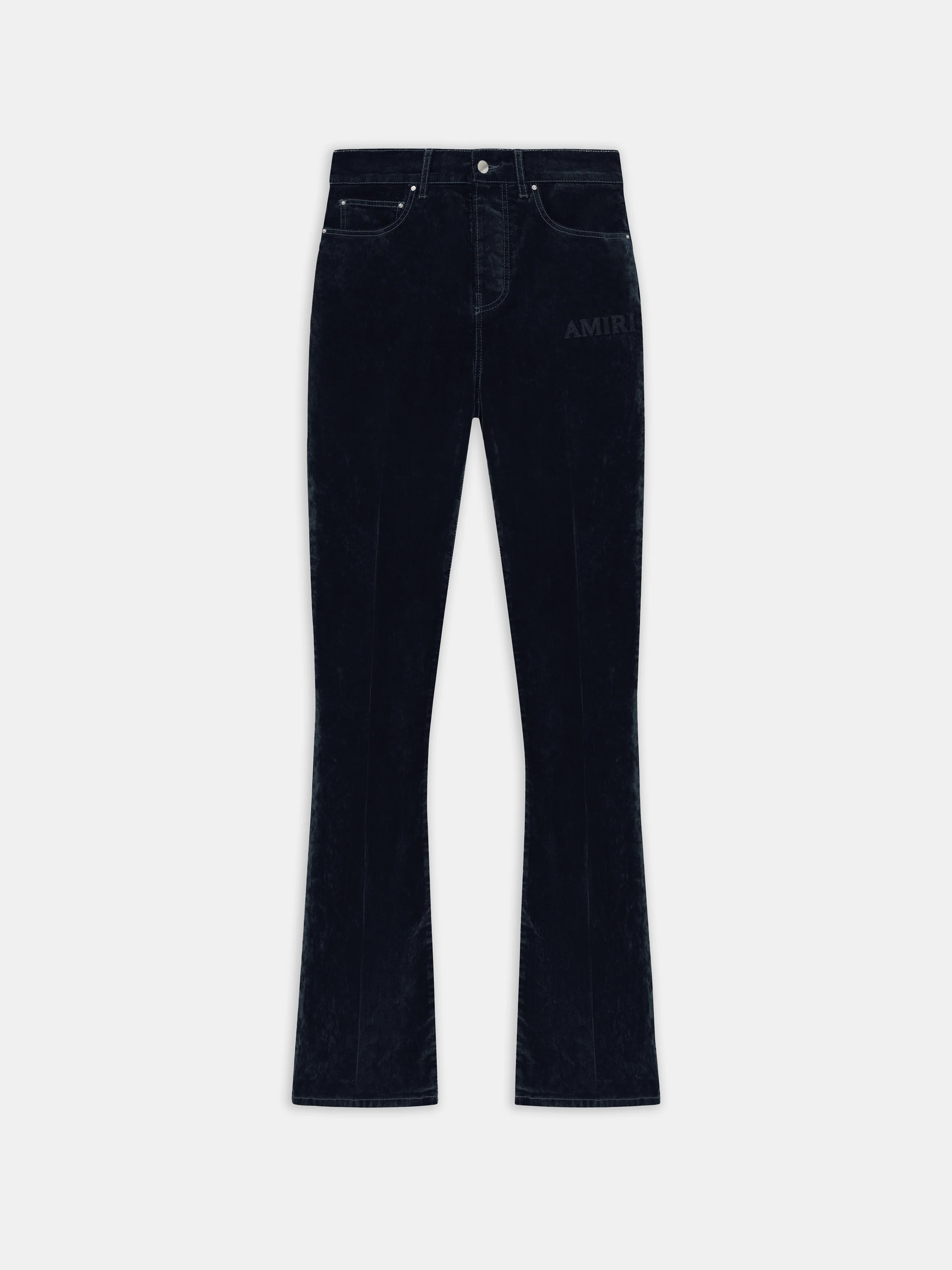 VELVET FLARE JEAN - BLACK