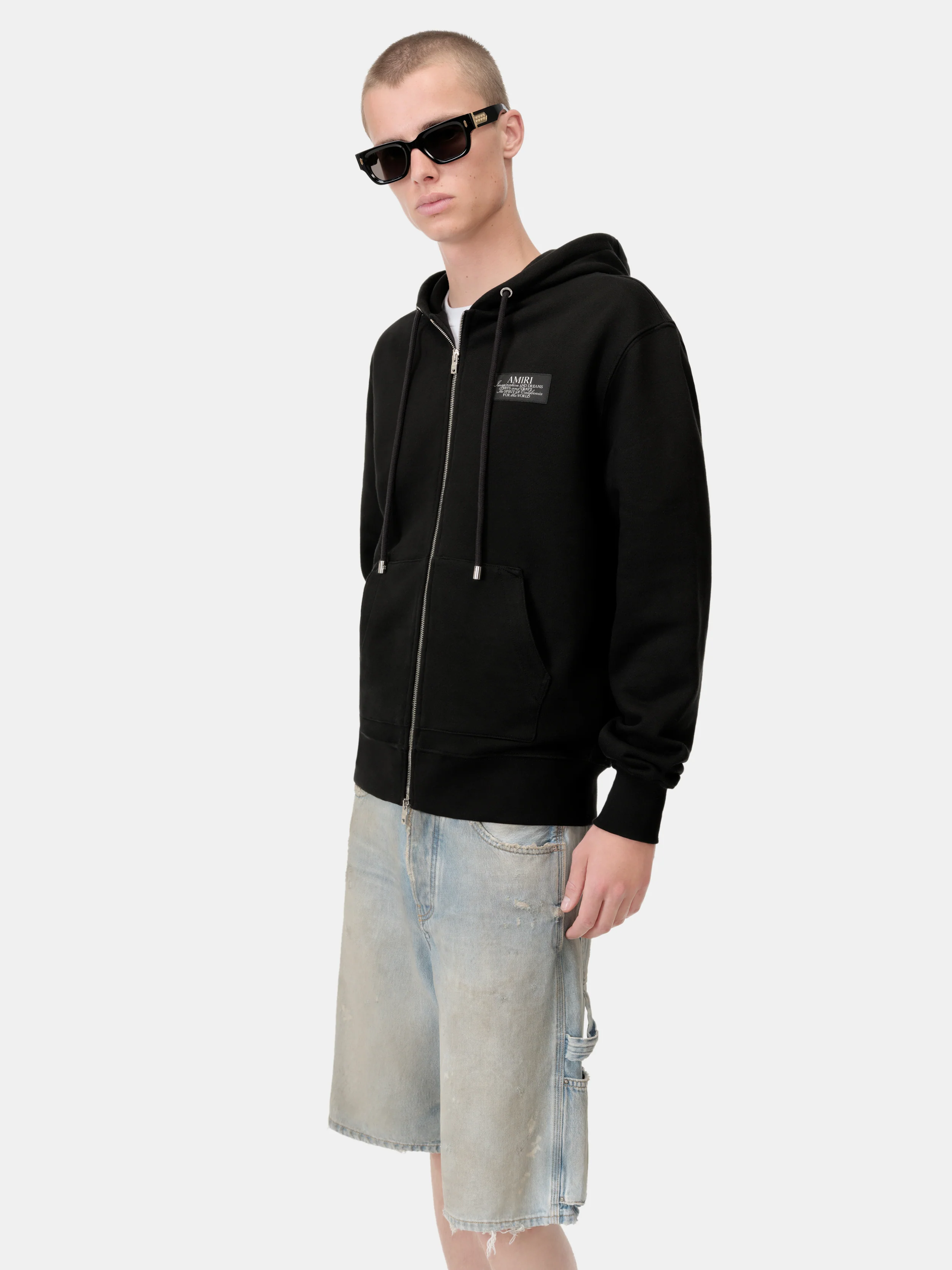 AMIRI SPIRIT ZIP HOODIE - Black