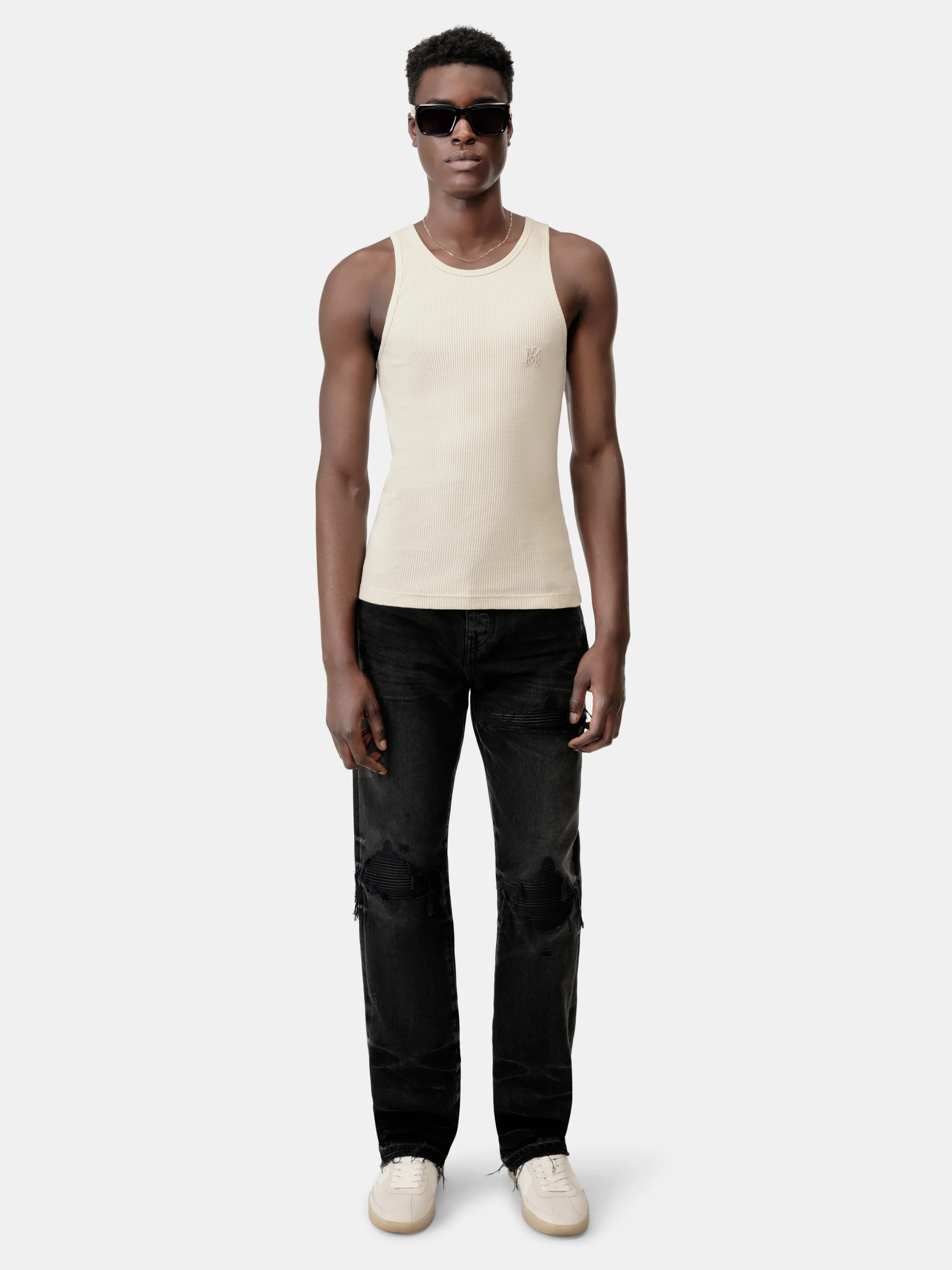 MA TONAL TANK - Alabaster