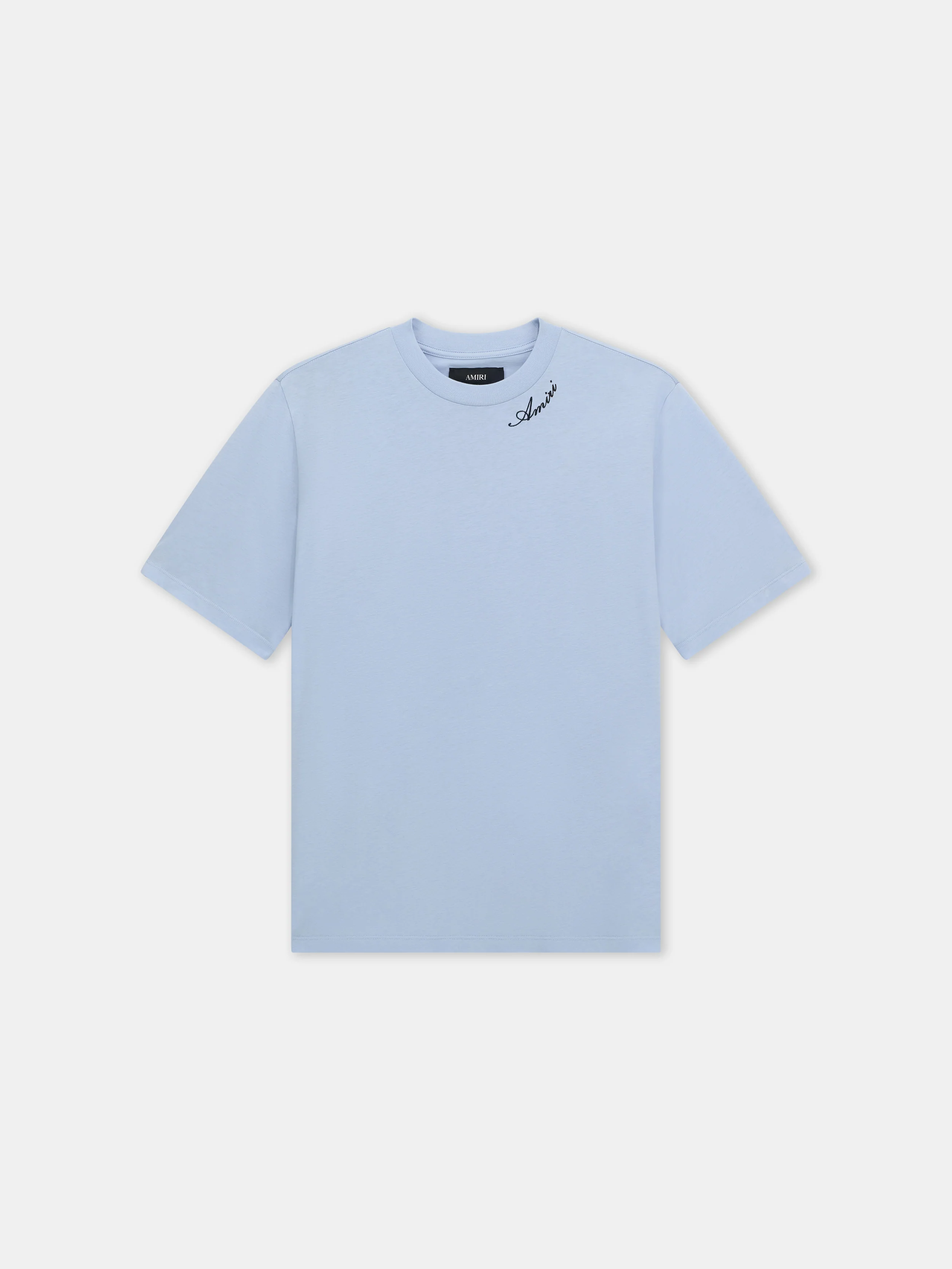 AMIRI SCRIPT TEE - Skyline Blue