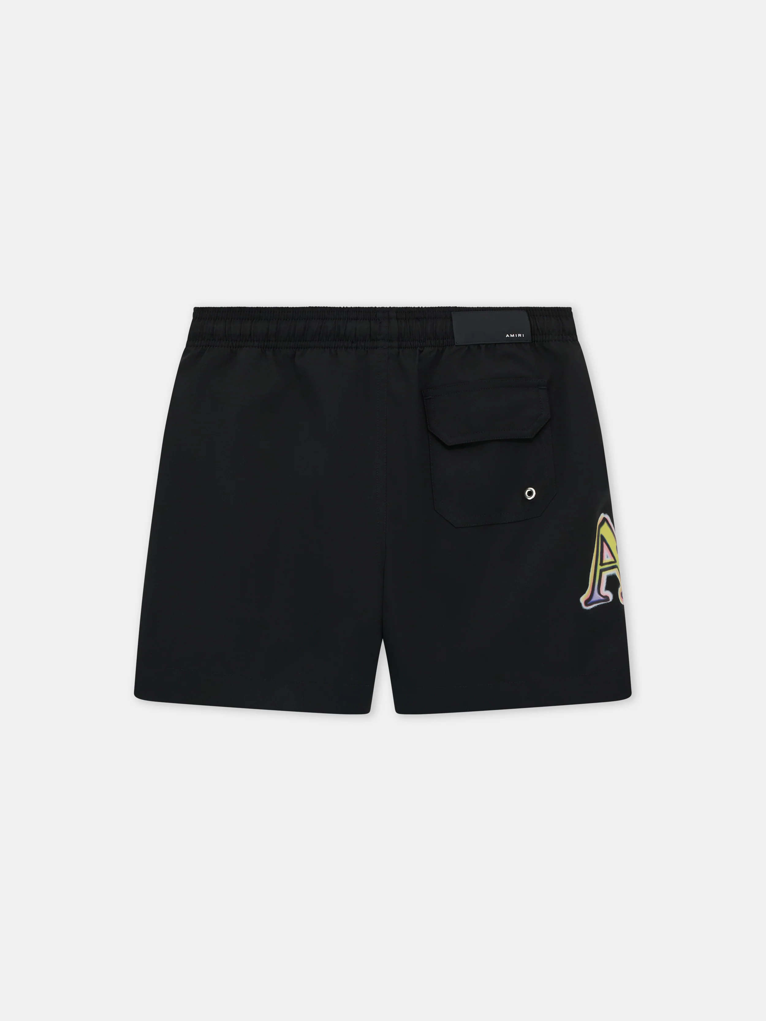 KIDS - KIDS' STAGGERED SWIM SHORT - Black