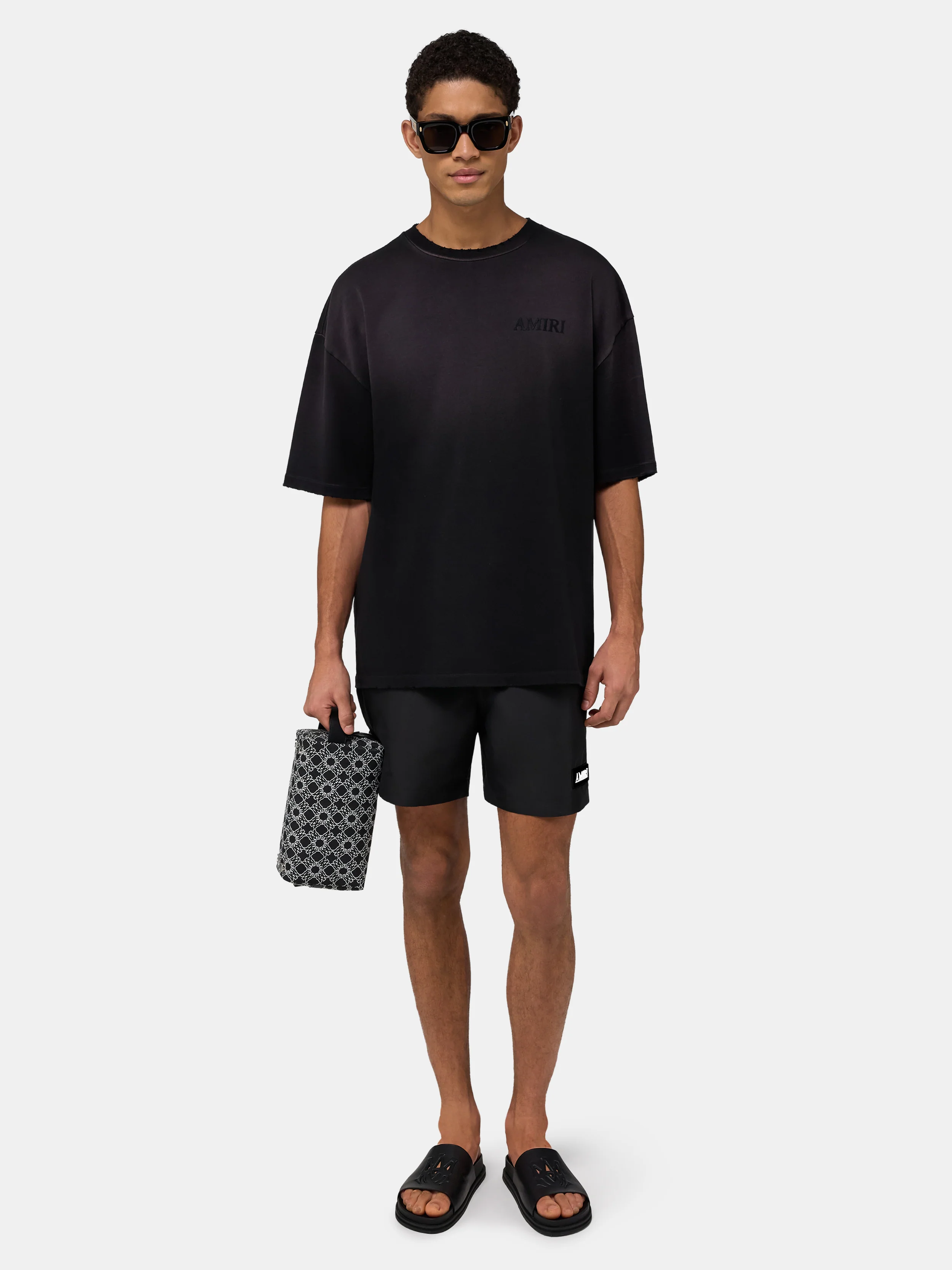 AMIRI PATCH SWIMSHORT - Black