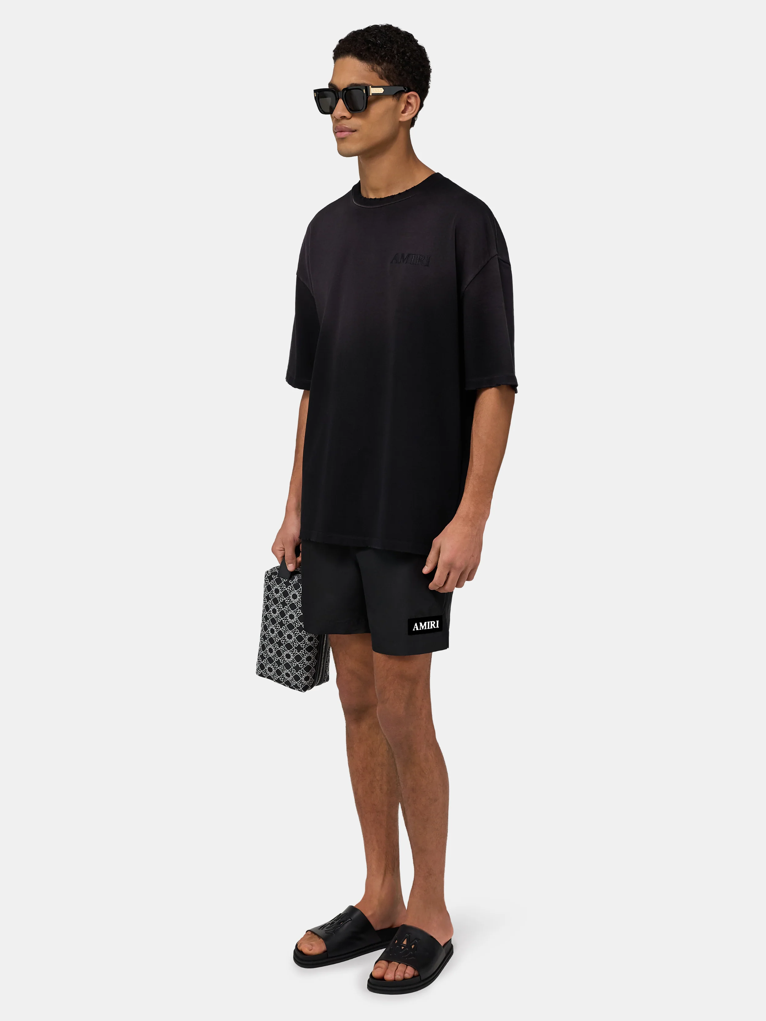 AMIRI PATCH SWIMSHORT - Black