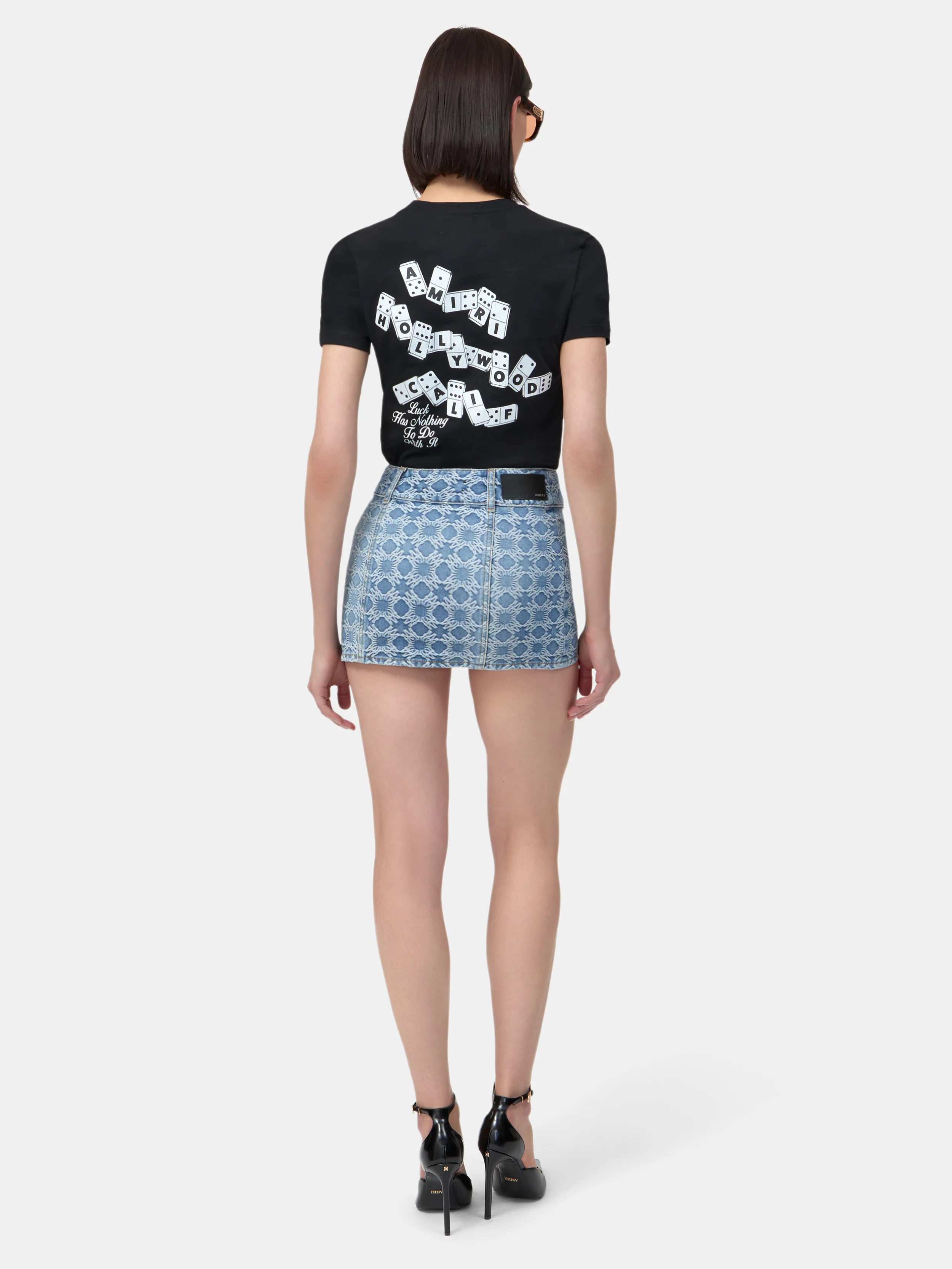 WOMEN - WOMEN'S MA QUAD JACQUARD MINI SKIRT - Stone Indigo