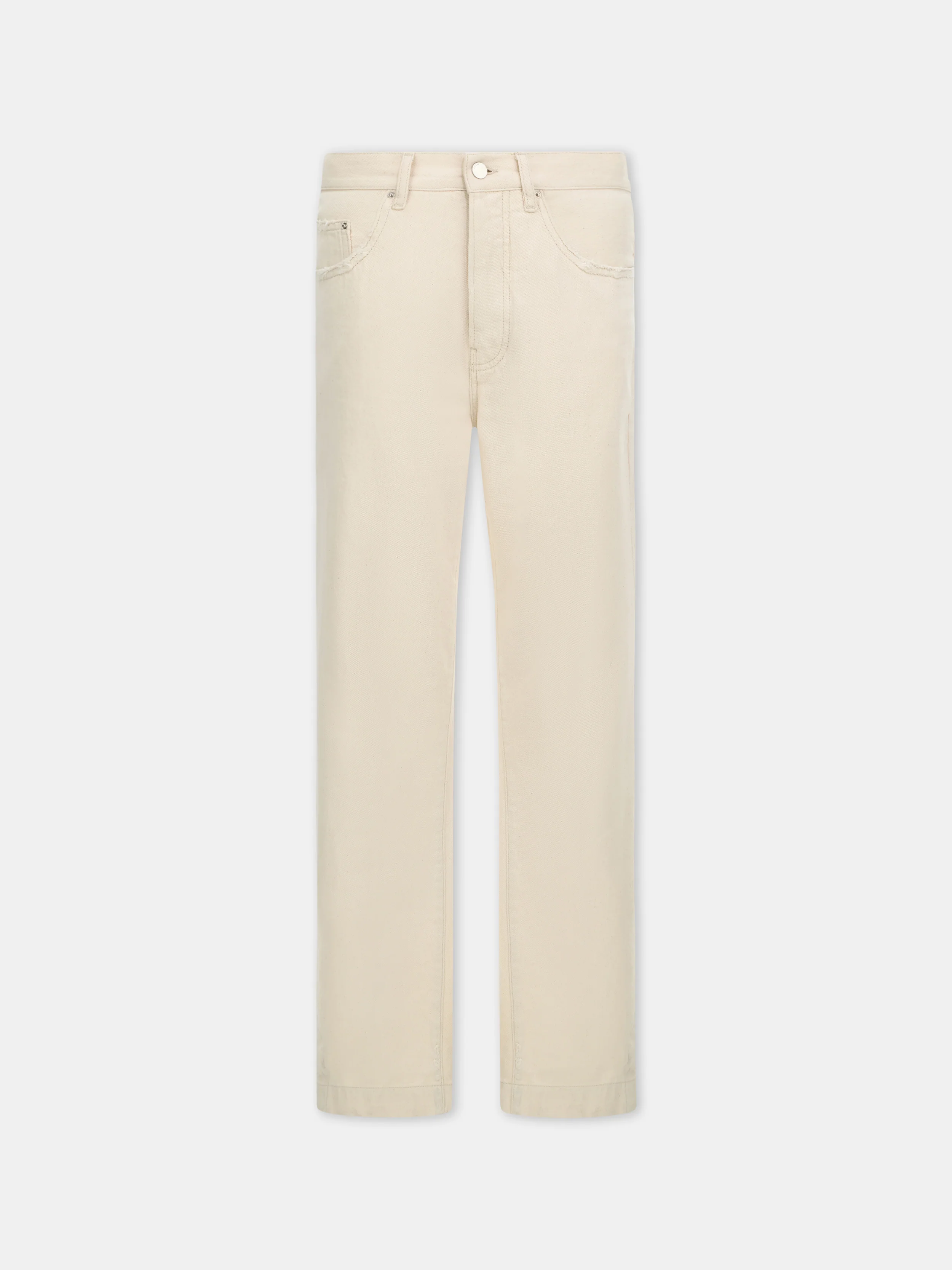 STRAIGHT FLARE JEAN - Ecru
