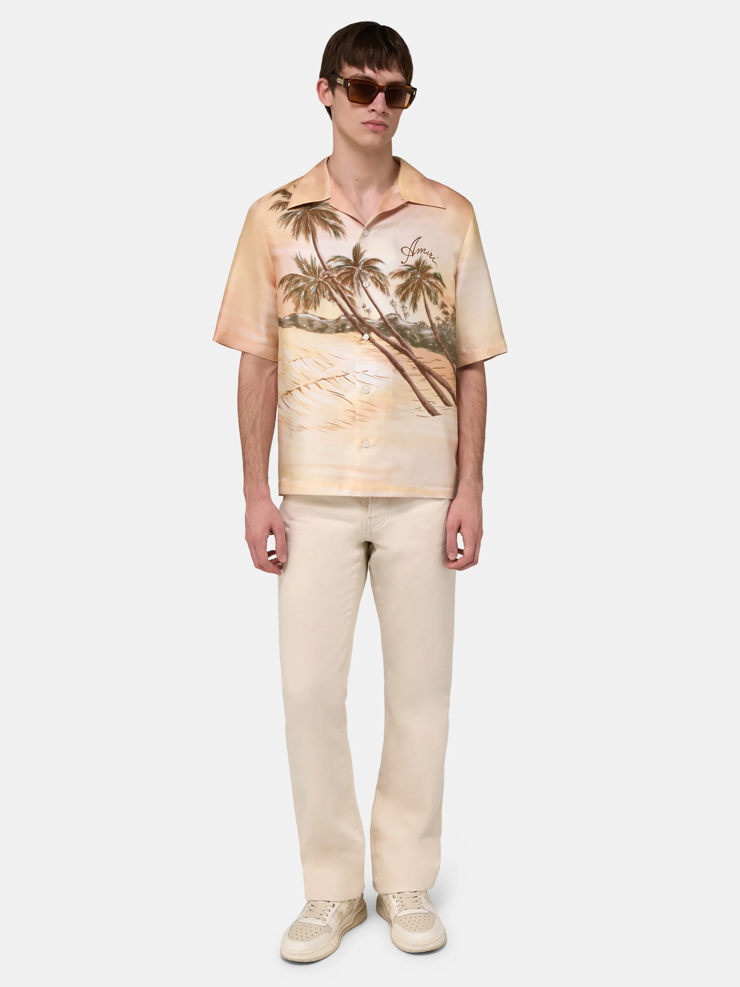 STRAIGHT FLARE JEAN - Ecru